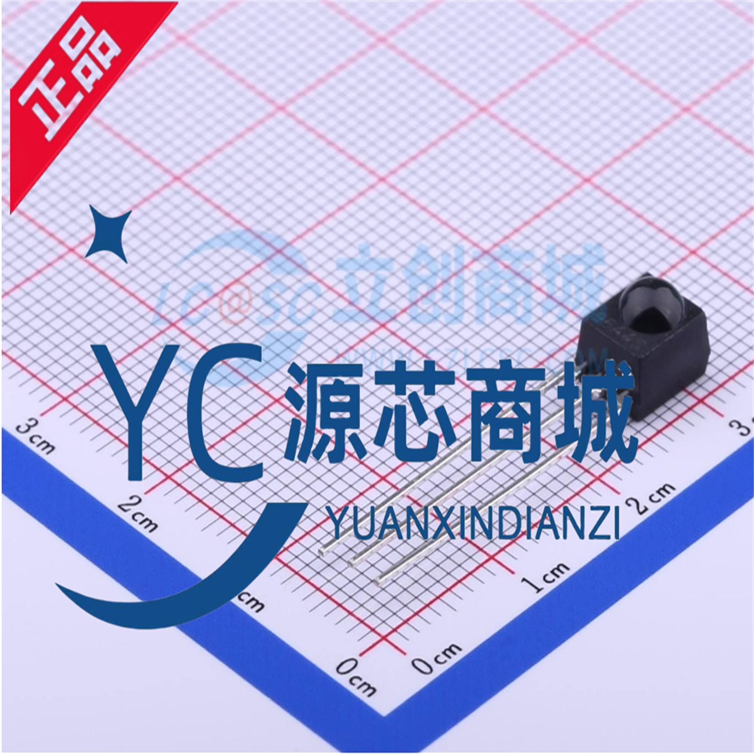 台湾亿光 IRM-56384 封装DIP-3 直插红外遥控手势接收管头