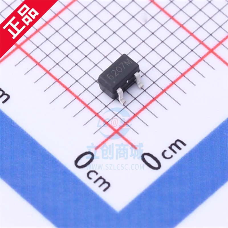 成都芯进 CC6207MST 封装SOT-23-3 32Hz,±20Gs,全极性霍尔开关
