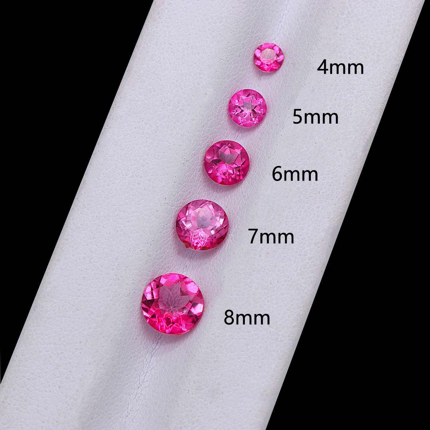 粉色托帕石圆形戒面3A高品质覆膜裸石戒指吊坠镶嵌DIY配石批发,珠宝/钻石/翡翠,裸石,淘宝优惠券,粉丝福利购,淘宝优惠卷