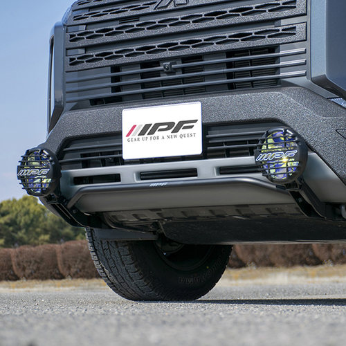 日本IPF适配三菱DELICA D5原装位灯架无损安装968辅助灯具LED射灯
