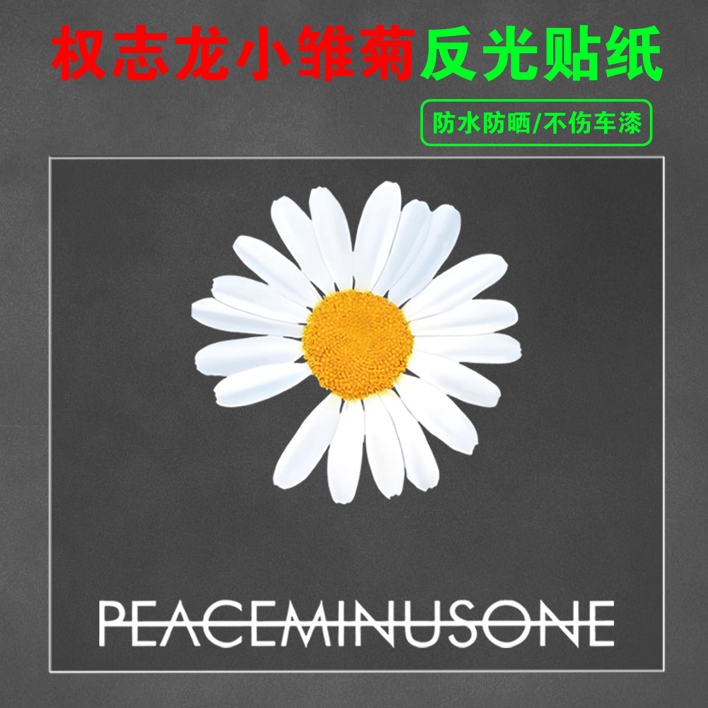 权志龙小雏菊个性创意汽车贴纸藤原浩可定制改装车身贴摩托车贴纸