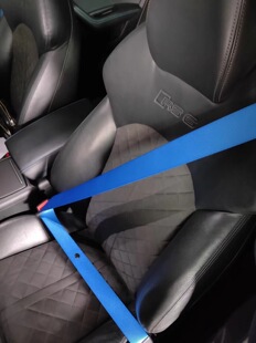 德国BERGER帝王蓝色安全带汽车改装翻新保险带换色固德安全带