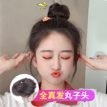 真发丸子头假发包女卷假发圈发饰蓬松抓夹花苞古风头饰发髻盘发器