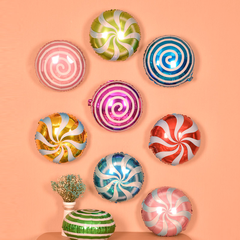 圆形中号生日派对玩具铝膜气球