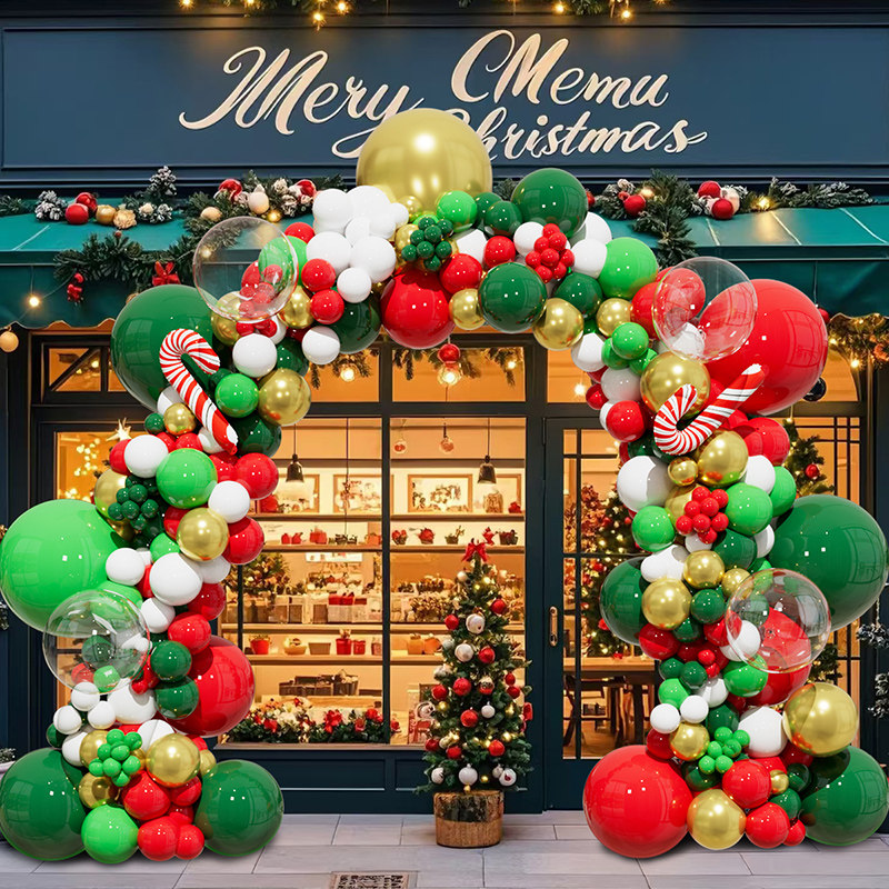 圣诞节商场店铺门口氛围装饰品气球拱门对联场景布置站立圣诞老人,节庆用品/礼品,装扮布置套餐,淘宝优惠券,粉丝福利购,淘宝优惠卷