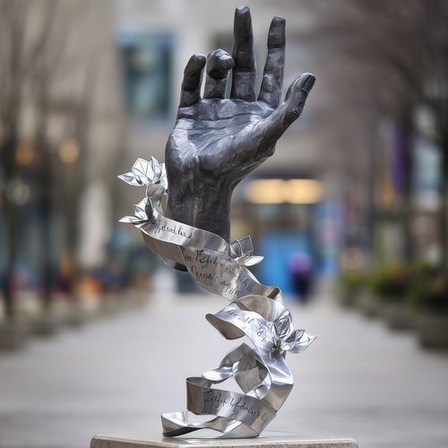 玻璃钢不锈钢户外创意雕塑定制