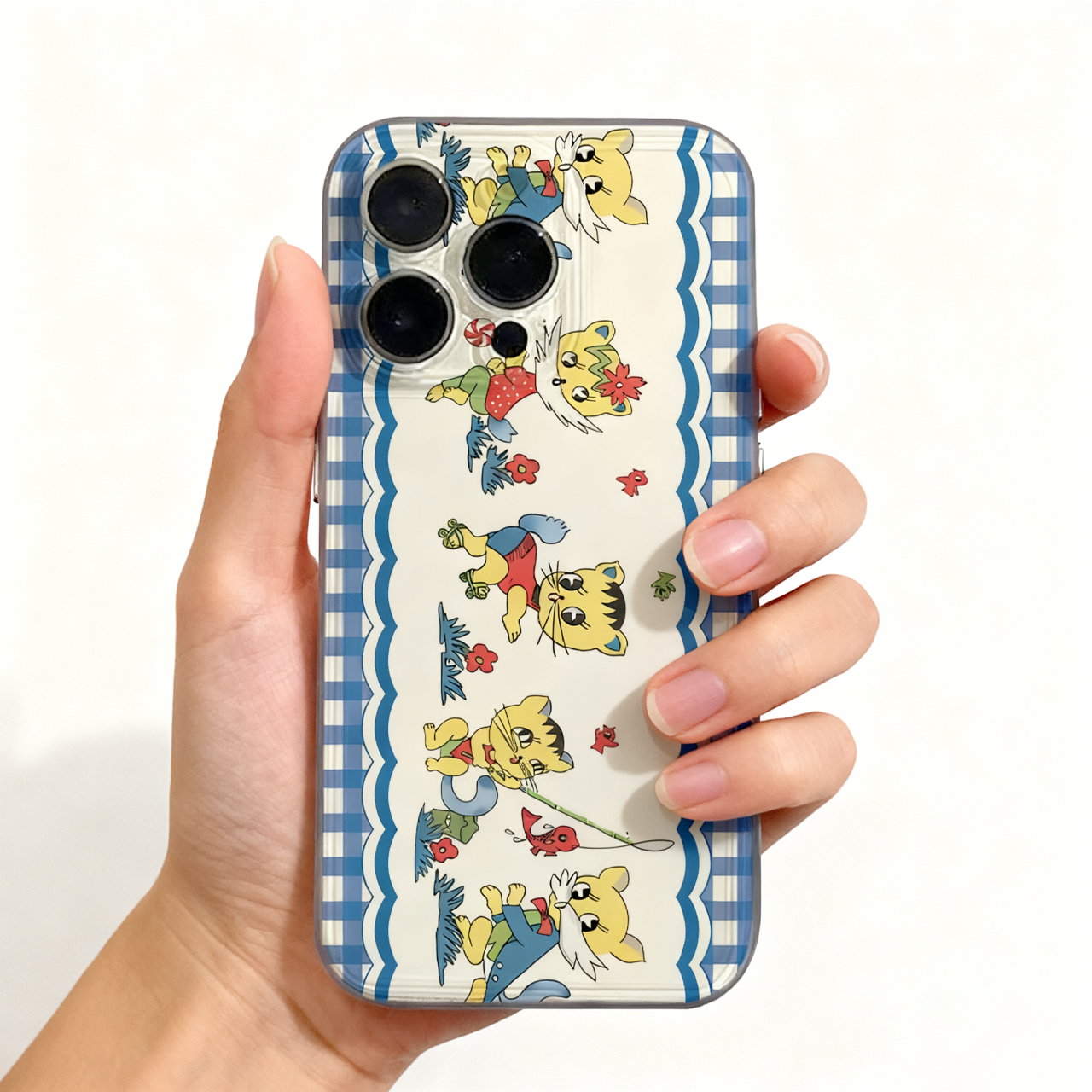 怀旧小猫咪床单适用iPhone17手机壳OPPO防摔华为荣耀全包小米17苹果16可爱vivo透明软硅胶卡通简约风情侣软壳