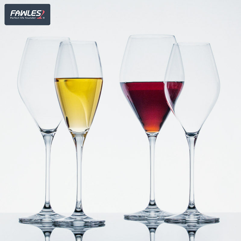 一体成型水晶玻璃香槟起泡红酒杯