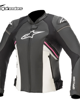 a星alpinestars女士皮衣牛皮摩托车骑行服机车皮夹克GP PLUS R V3