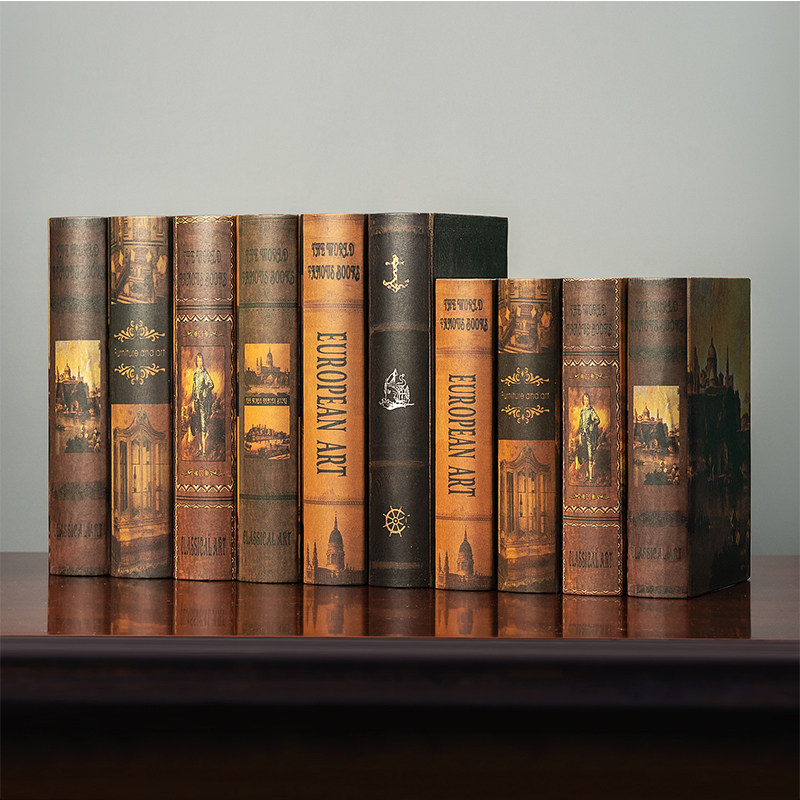 欧式覆古假书装饰书摆设书房书架书柜摆件道具书模型,家居饰品,装饰摆件,淘宝优惠券,粉丝福利购,淘宝优惠卷