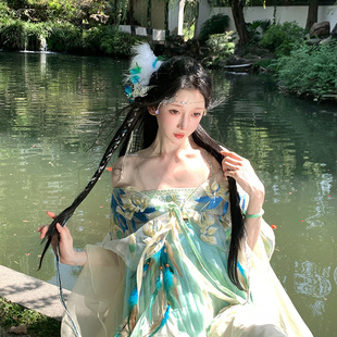 芥子记青鸟齐胸汉服女春夏轻薄