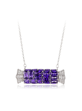 Glam Ever糖果系列 紫色魅影柠檬黄甜美糖果造型项链可爱少女心