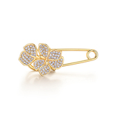 Glam Ever兰花胸针女可爱创意感设计少女胸花别针固定衣服配