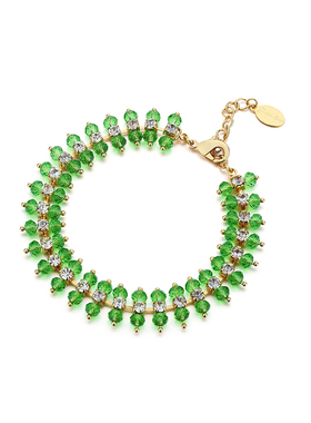 Glam Ever彩虹系列 黑色绿色粉色串珠时尚手链女 个性设计师品牌