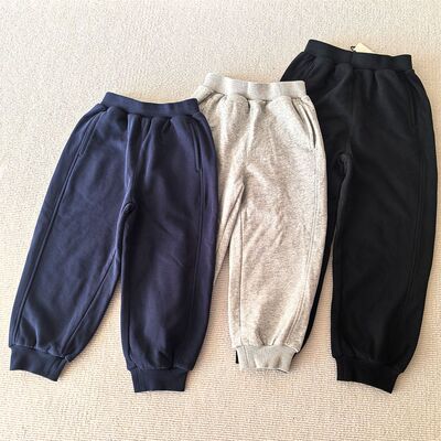 110-160码~春秋款男女童装 口袋毛圈宽松休闲运动长裤