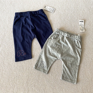 纯棉卡通口袋哈伦休闲中裤 男女童装 专G夏装 130码