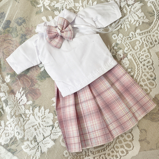 3分4分bjd娃娃衣服JK制服60 不含娃娃 45cm校园短裙套装