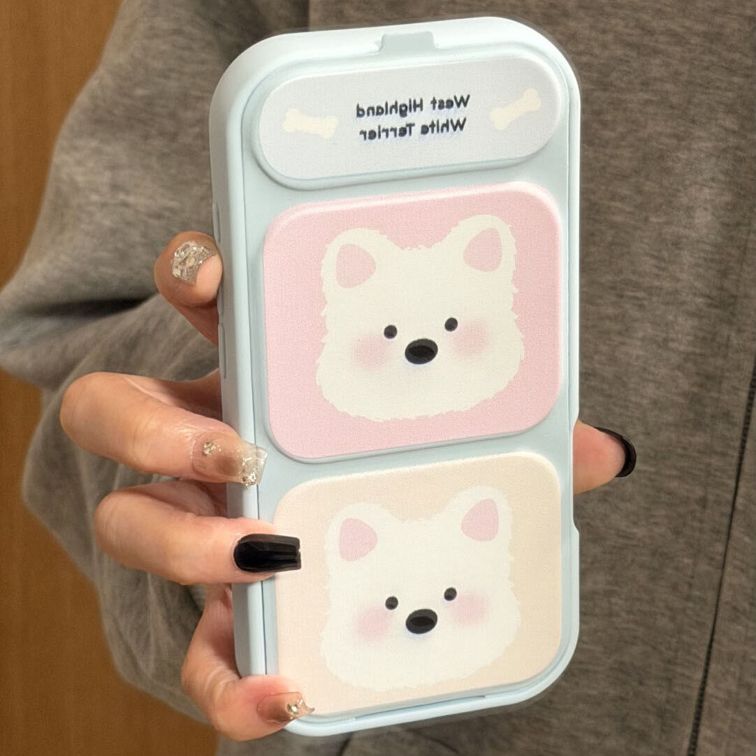 适用IPhone17promax西高地手机壳苹果17/16pro新款IPhone15折叠翻盖小米17/15pro情侣小米14/13支架pura70壳,3C数码配件,手机保护套/壳,淘宝优惠券,粉丝福利购,淘宝优惠卷