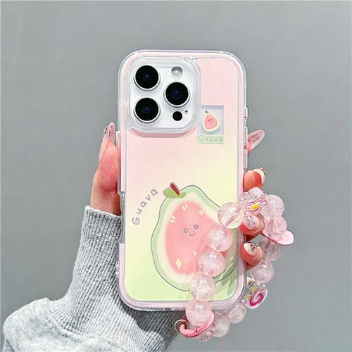 ins风小清新芭乐手机壳适用iPhone16/17promax巨好看小米17pro新款华为Nove16小众简约viviS60可爱荣耀600软