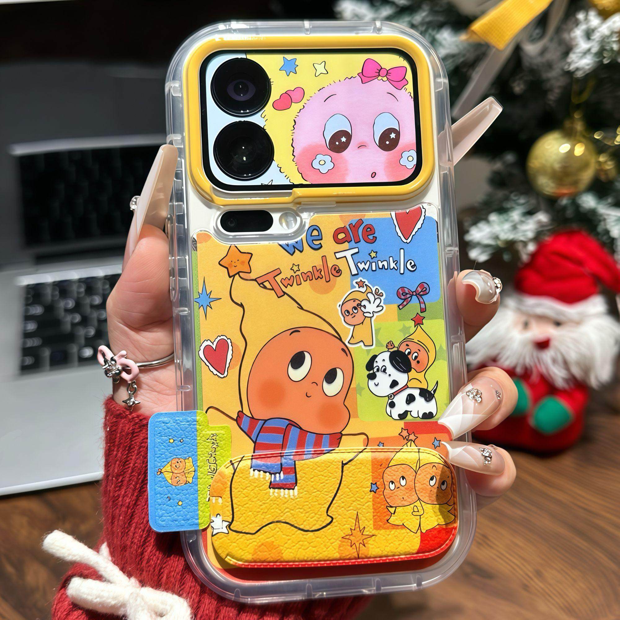 可爱星星人适用小米17promax支架手机壳小米15/14/13情侣红米K90/80/70新款note15/14全包苹果17/16promax壳,3C数码配件,手机保护套/壳,淘宝优惠券,粉丝福利购,淘宝优惠卷