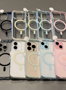 适用iPhone16/15promax多巴胺二合一磁吸手机壳苹果14plus情侣华为pura80/70个性mate70/60小众小米15/14新款