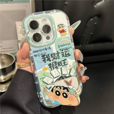 可爱蜡笔小新ins风苹果17手机壳