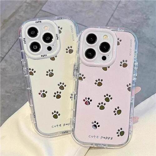 可爱猫爪镜面手机保护壳软