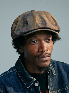 H.W.DOG 日产复古MILLERAIN油棉布狩猎帽报童学生帽男女hwdog