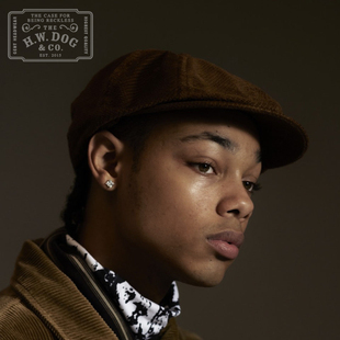 H.W.DOG Cole日产复古灯芯绒短檐学生报童帽狩猎帽hwdog Dobby