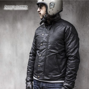 复古油蜡羊毛内衬机车夹克外套防水防风 ULSTER英式 Addict WAXED