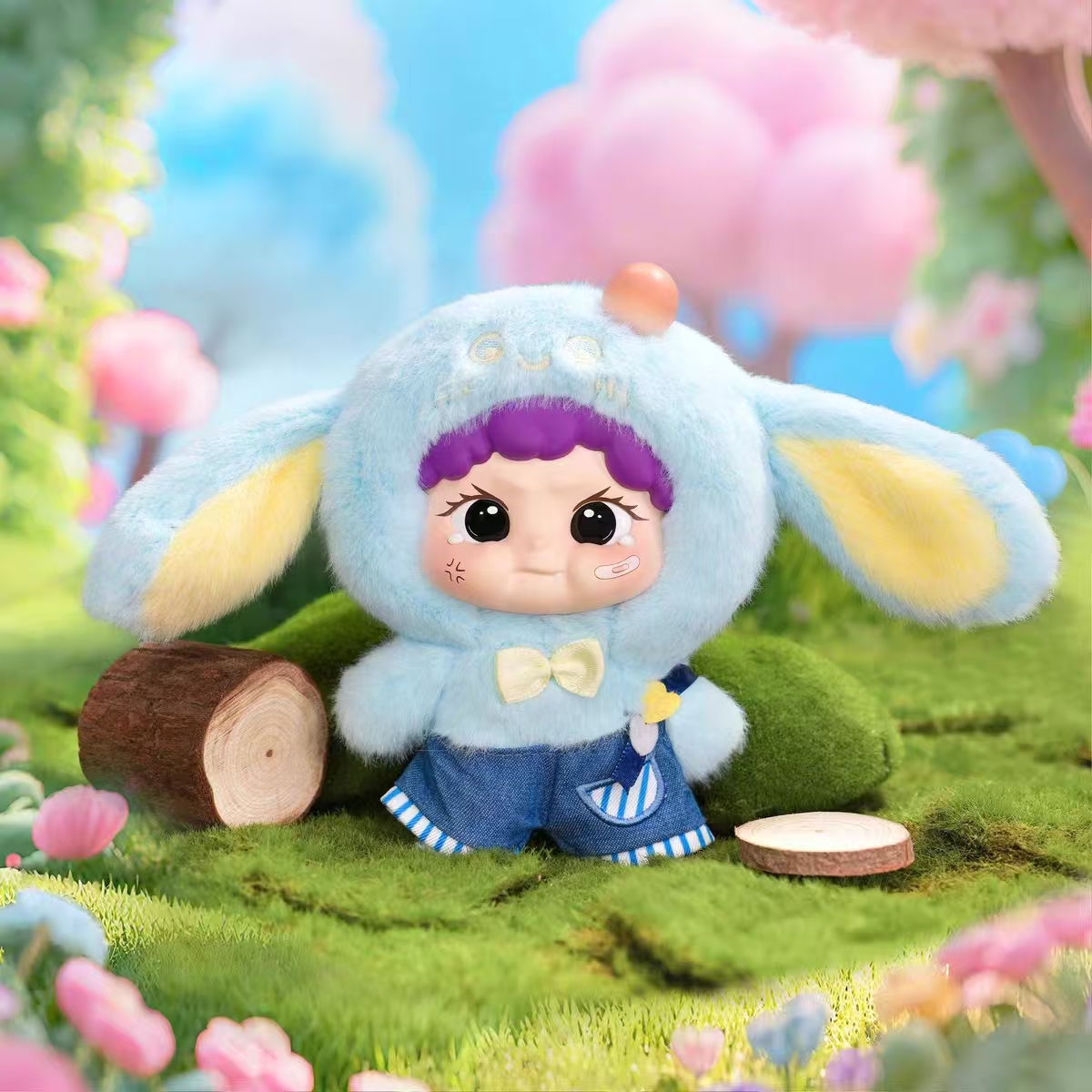 牛仔显眼包毛绒盲盒公仔