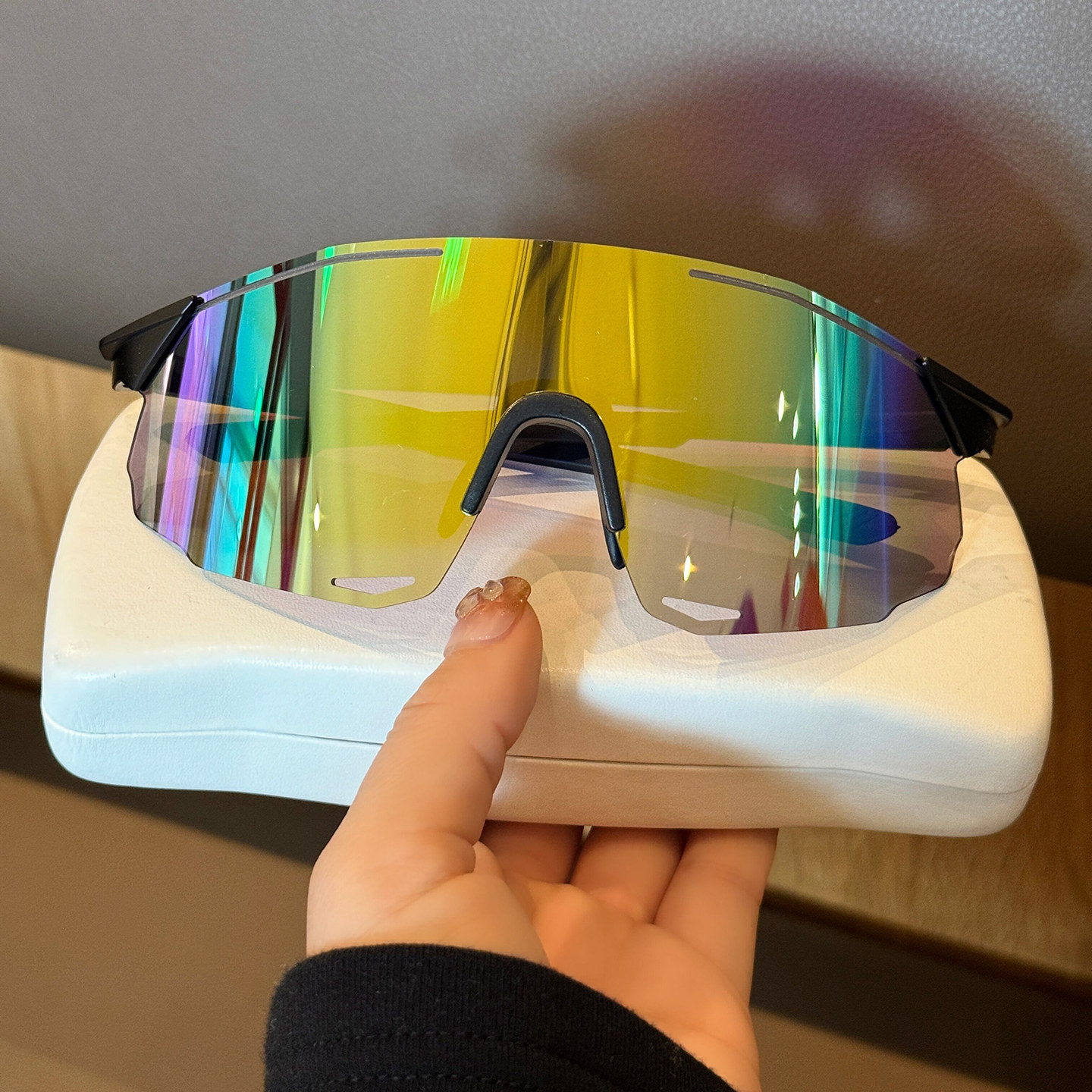 登山骑行太阳镜跑步专用眼镜护目镜男女超轻彩色运动墨镜遮阳防风