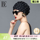 BE范德安时尚 短发大号不勒头游泳布帽子 长发手工花瓣护耳泳帽女