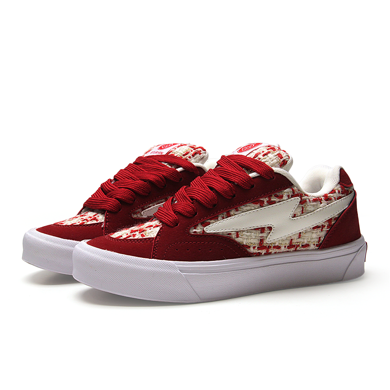 STURYSN 小香风滑板面包鞋女ins潮韩版小众低帮平底拼色休闲鞋子