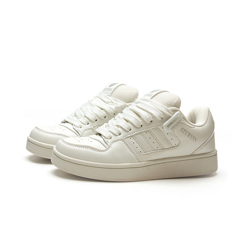 STURYSN 情侣面包鞋男女同款百搭复古休闲板鞋2024新款字母小白鞋