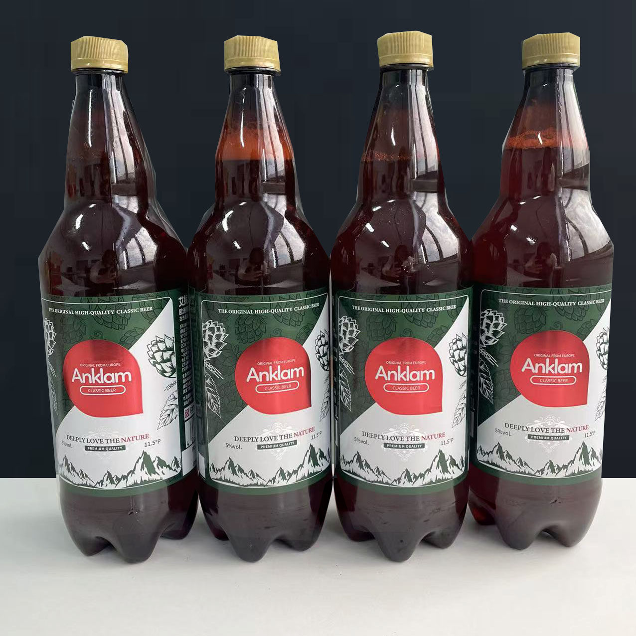 Anklam艾妮思经典啤酒欧洲原装进口1L大瓶装畅饮囤货