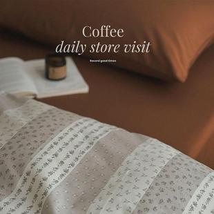 文艺复古小碎花纯棉单被套床单三四件套宿舍被罩单人150x200x230c