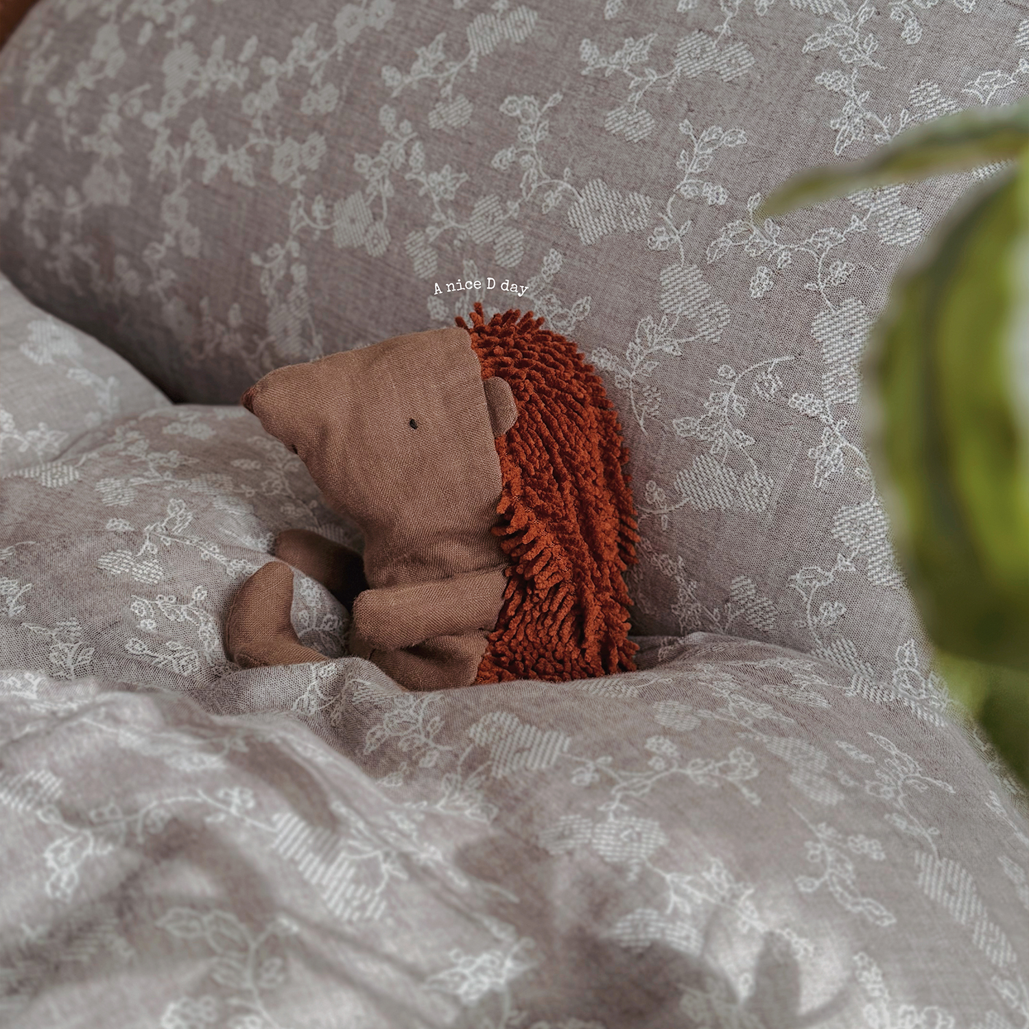 宋代美学浅灰高级感A类全棉色织提花双层纱被套单件1.8床上四件套