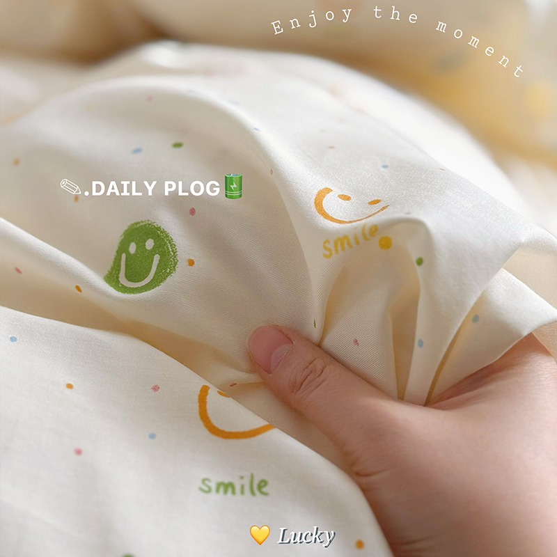 ins風小清新全棉被套四件套宿舍