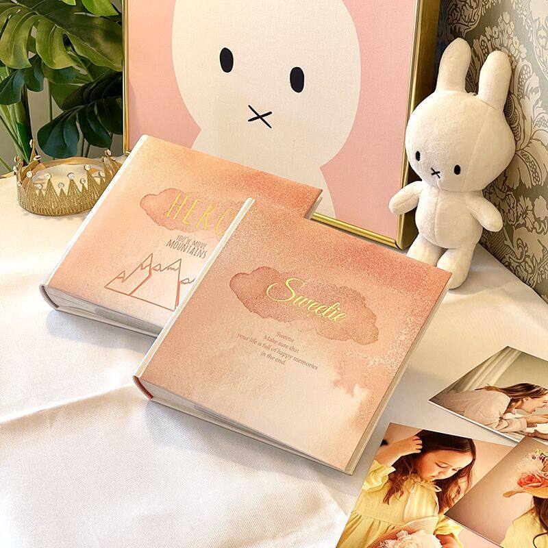 儿童宝宝成长家庭收纳相册本纪念册diy插页式照片书6寸大容量礼物
