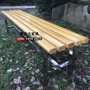 长条凳浴室长凳更衣室长凳钢木长条椅商场休息凳子实木长凳换鞋凳