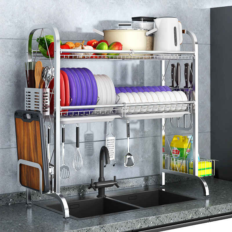 鲜汇201不锈钢中式层免打孔