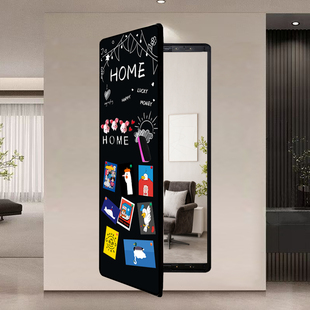 磁吸写字板照片墙穿衣镜隐藏式全身镜隐形试衣镜家用壁挂关闭镜子