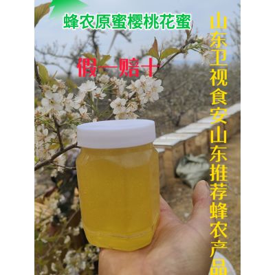 樱桃花蜜 蜂蜜 樱桃蜜 农家自产成熟蜜熊熊蜜罐特价500g