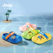 夏季 儿童拖鞋 2026新款 jeep女童洞洞鞋 凉拖外穿防滑涉水沙滩鞋 女孩