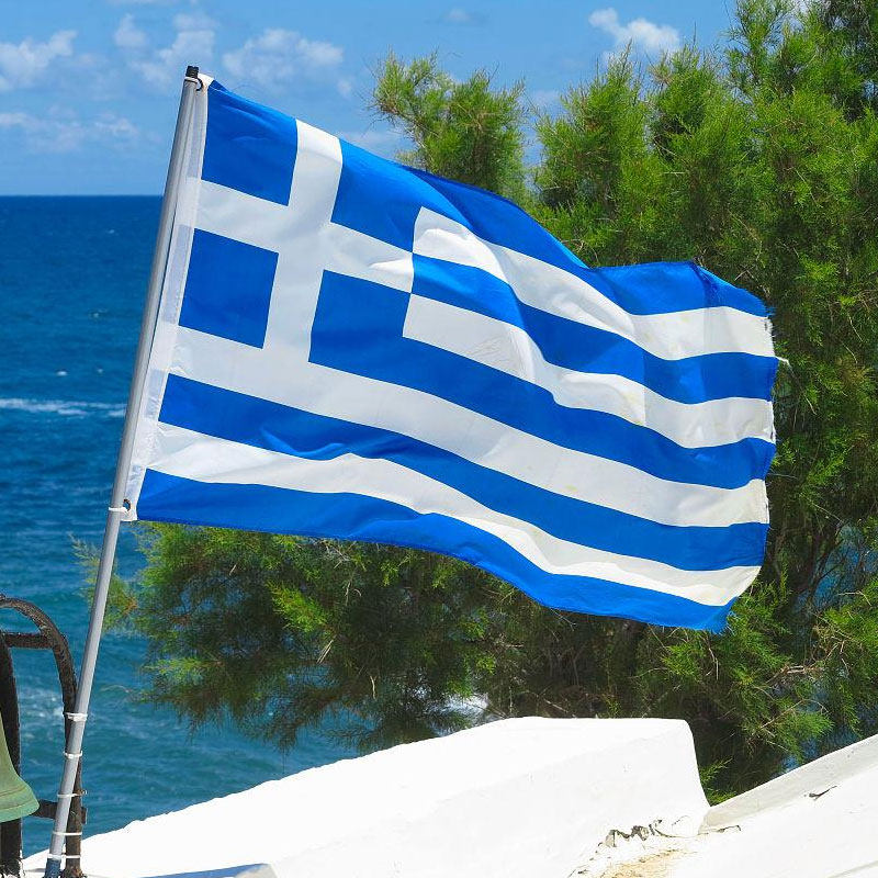 greece flag3*5ft希腊国旗涤纶室内外装饰横幅旗帜定制