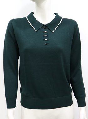 秋潇58028中老年女装时尚妈妈装高档洋气莱赛尔天丝打底针织衫