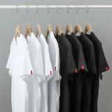 Хлопковая летняя однотонная белая приятная телу футболка с коротким рукавом