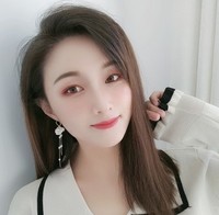 S925银针森系花瓣耳环女花朵气质长款珍珠流苏耳坠显瘦脸耳钉