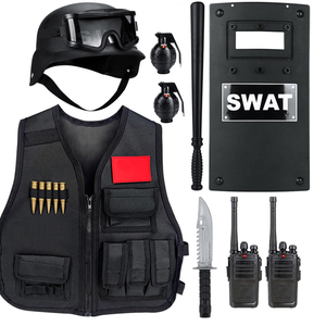 儿童玩具枪套装战术马甲小特警真人对战装备cs吃鸡背心特种兵服装